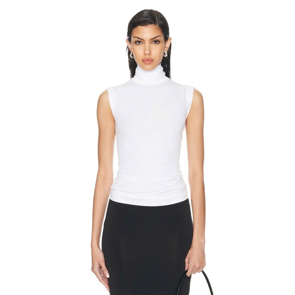 NORMA KAMALI Slim Fit Sleeveless Turtle Top Size XXS